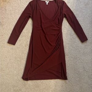 Leith Long Sleeve Wrap Dress